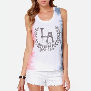 Chaser LA Wreath‎ Tie-Dye Tank Top Size XS